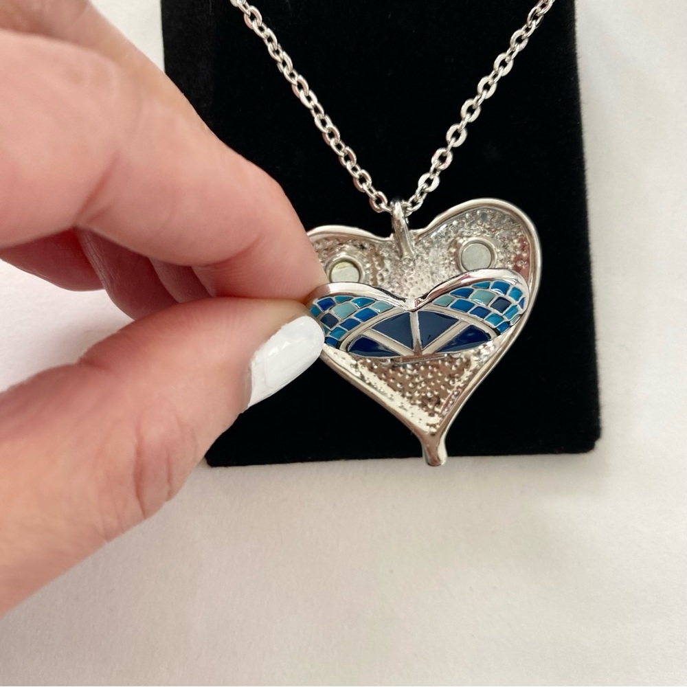NEW Zodiac Water Element Blue Swarovski Crystals Charm Necklace horoscope - Picture 7 of 12